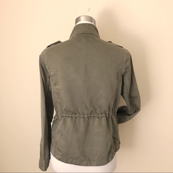 LOFT Petite Utility Jacket in Washed Army Green - Picture 5 of 8